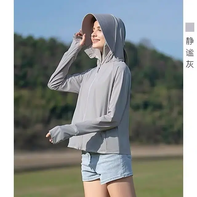 天才小熊 透气轻薄修身百搭防紫外线防晒服 女款