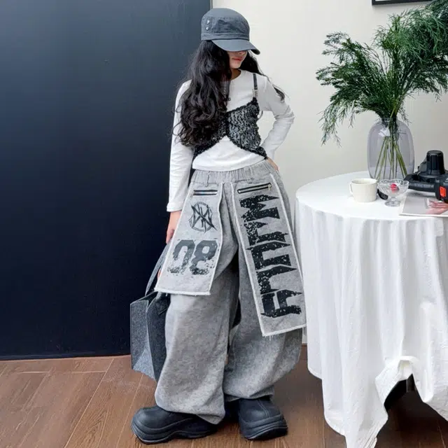 天才小熊休闲运动套装 女童春秋季拉链长条裤装大童潮牌小孩衣服 小女孩短袖洋气时髦 舒适帅气轻便