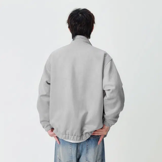 假日伯爵 美式复古高街痞帅机能风工装外套男潮牌高级感立领小众袖口褶皱设计感潮流宽松休闲夹克 男女同款