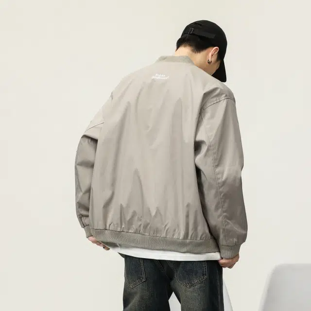 假日伯爵 美式高街嘻哈街头防风防寒保暖基础款简约休闲百搭宽松棒球领飞行员长袖外套夹克 男款