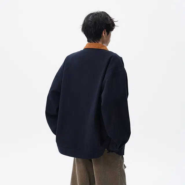 假日伯爵 美式复古小众简约潮流舒适通勤水洗做旧挺阔痞帅透气耐磨上衣外套夹克 男女同款