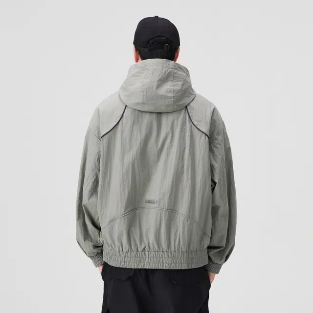 假日伯爵 拼色连帽外套美式潮流宽松品质休闲防风百搭上衣户外纯色常规长袖夹克 男女同款