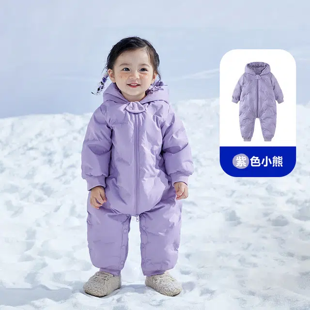 俞兆林 连体衣 婴幼儿羽绒男童女童冬季宝宝洋气爬服婴儿衣服