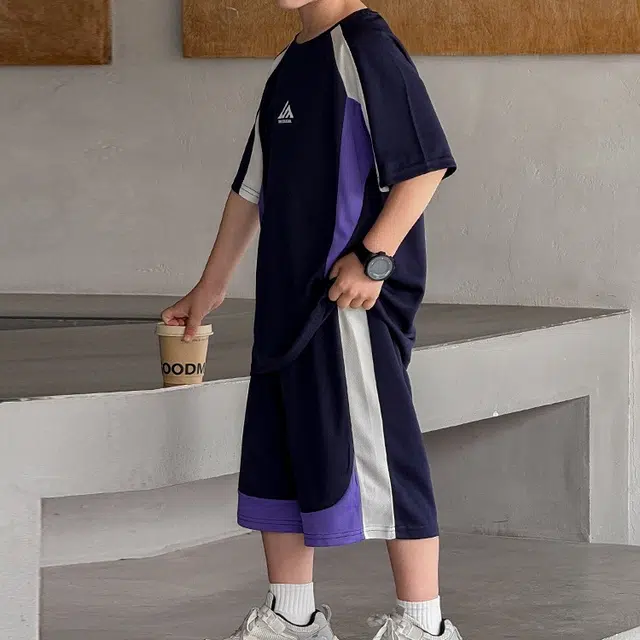 俞兆林休闲运动套装 俞兆林男童夏装短袖中大儿童夏季炸街夏款男孩两件