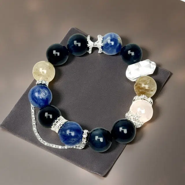 【净化负能量】 优奕芳 招财转运 新中式复古国潮高级感 气质百搭#好运天然 白水晶 手串 男女同款情侣款