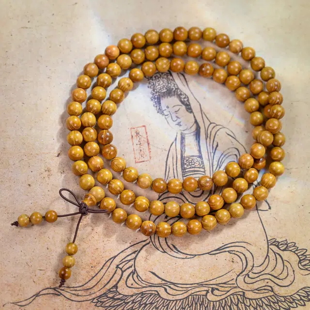 【八方来财】 优奕芳 中式复古风 转运盘珠 诸事顺利万事胜意 小众叠戴首饰文玩盘玩串#好运 黄金檀 手串 男女同款情侣款