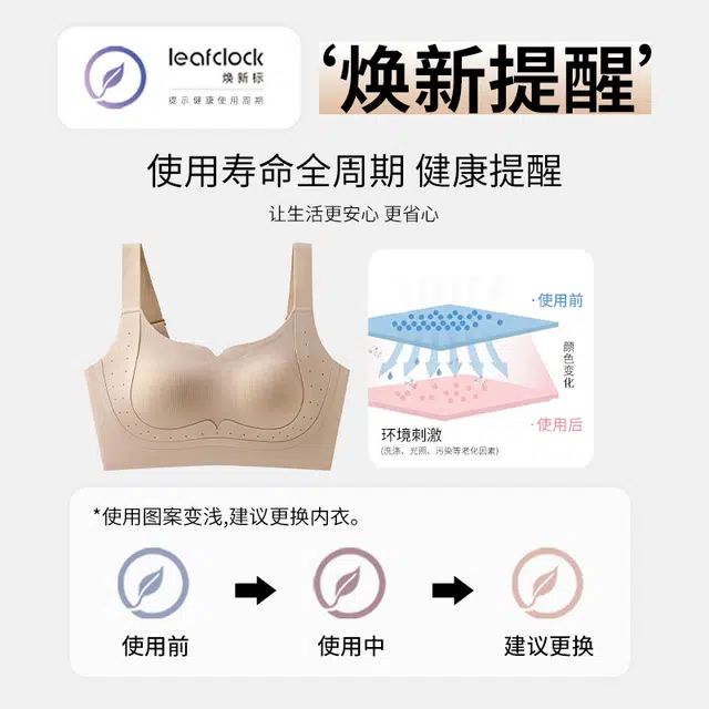 北极绒 大胸显小提拉塑形透气防垂聚拢侧收无痕隐形无钢圈文胸 女款