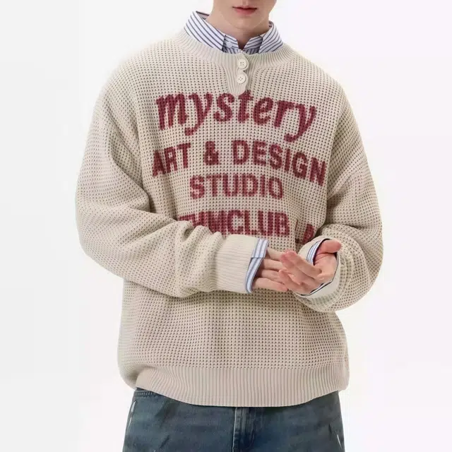 水田夏 圆领潮牌帅气秋冬季打底衫男士气质休闲上衣针织衫 男款