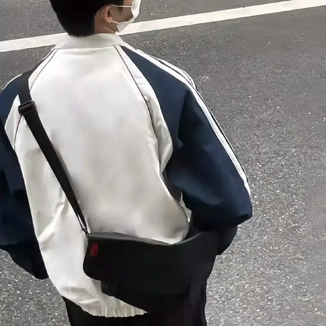 水田夏 日系复古潮牌简约百搭条纹拼接撞色立领休闲外套男春秋季宽松夹克 男款