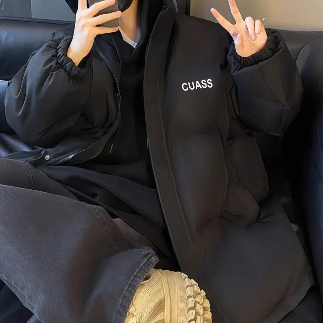 水田夏 棉衣男秋冬季宽松休闲外套潮牌大码保暖加厚百搭棉袄棉服 男款
