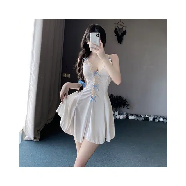 依钗 性感气质纯欲显瘦家居服时尚吊带连衣裙 女款