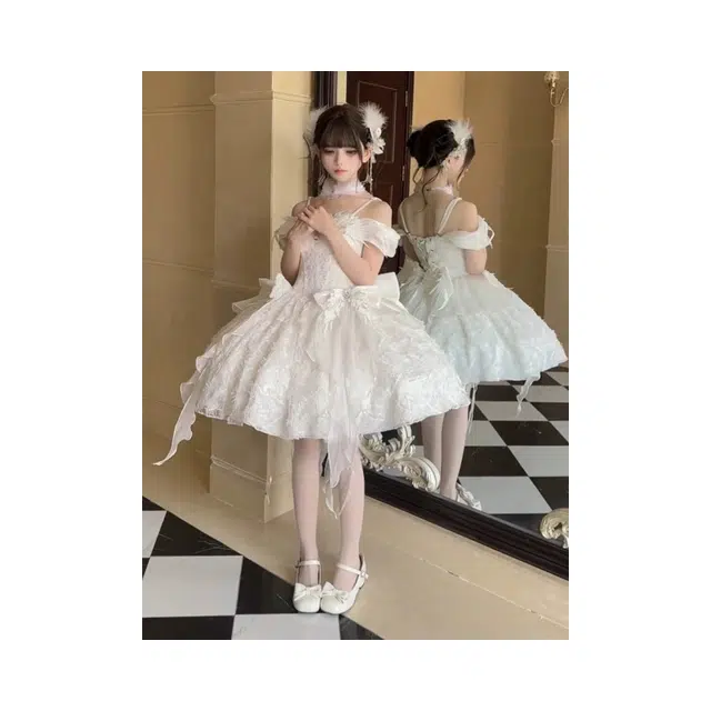 依钗 短款派对公主裙简约设计感萝莉装 女款