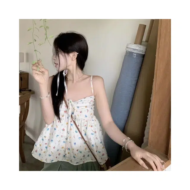 依钗 碎花舒适百搭吊带 女款