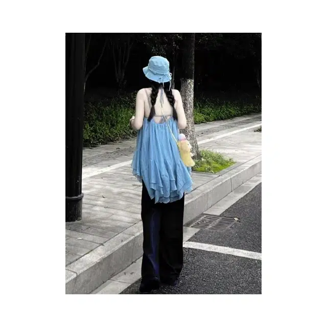 依钗 日系小清新甜美风百搭时尚吊带连衣裙 女款