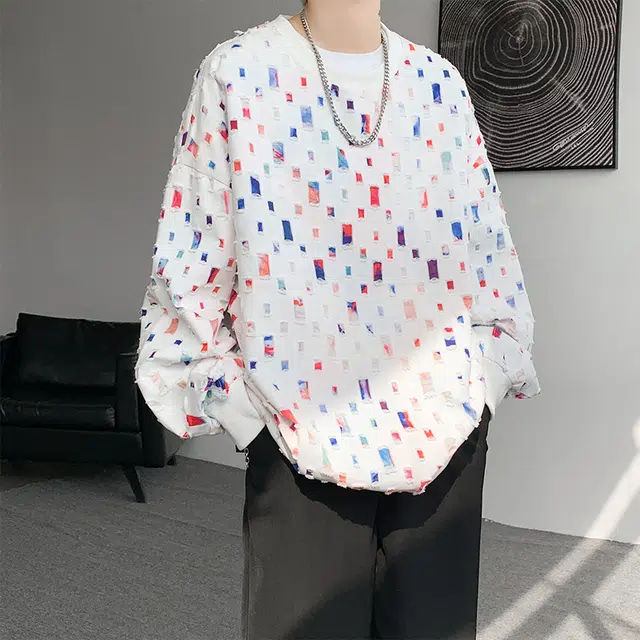 寻星记 潮流百搭美式复古慵懒风卫衣 男女同款