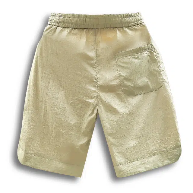 太子龍 夏季网眼冰丝拼接运动男速干弹力透气五分裤松紧腰沙滩裤休闲短裤 男款