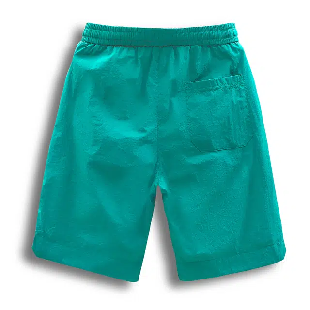 太子龍 夏季网眼冰丝拼接运动男速干弹力透气五分裤松紧腰沙滩裤休闲短裤 男款