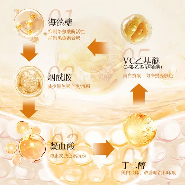 年蔻  美白祛斑霜提亮肤色面霜 保湿抗氧化淡斑淡痘印补水 黄皮