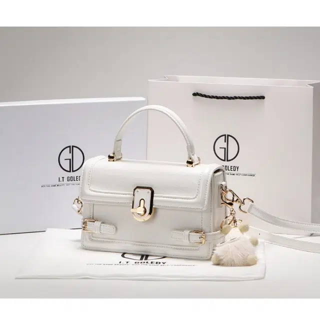 米囹 高品质 小方包 单肩斜挎包 小号 黑色