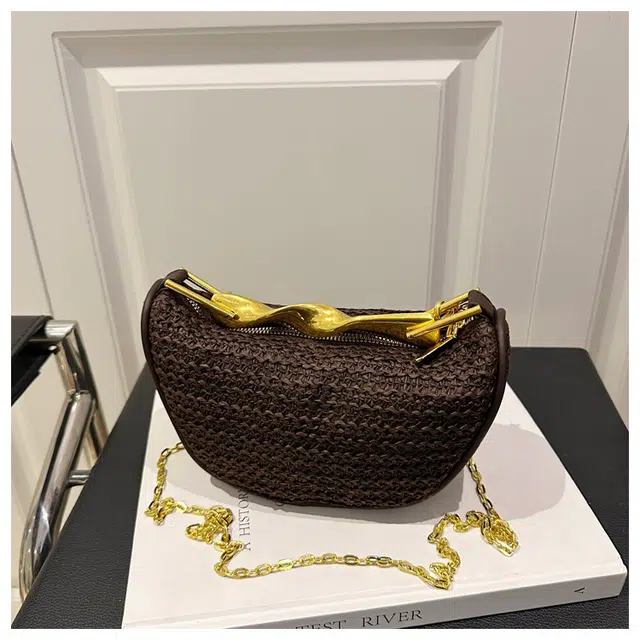 米囹 时尚百搭 贝壳包 单肩斜挎包 常规 黑色