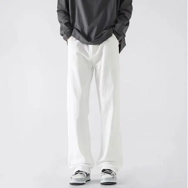 布客行 美式高街风做旧水洗弯刀裤 通勤舒适显高显瘦款式多样满足需求牛仔裤 男女同款