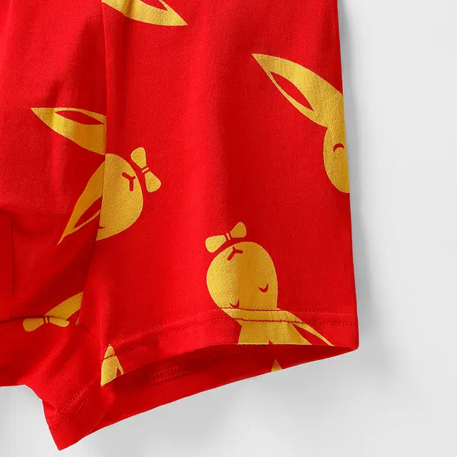 富贵鸟 通用柔软舒适亲肤抑菌平角内裤 男款