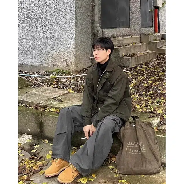 下层基础 宽松做旧质感水洗牛仔外套 男女同款