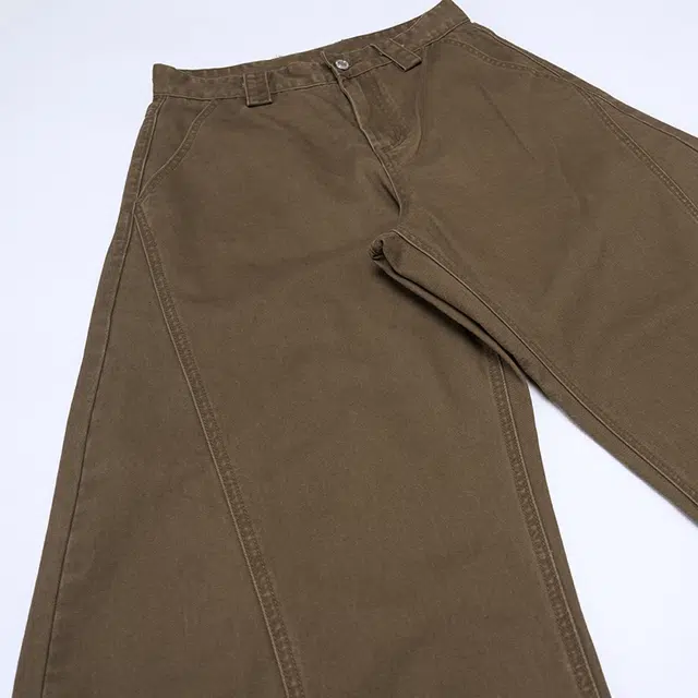 下层基础 美式复古轻工业松弛感垂廓形阔腿两色宽松做旧弯刀休闲裤 男女同款