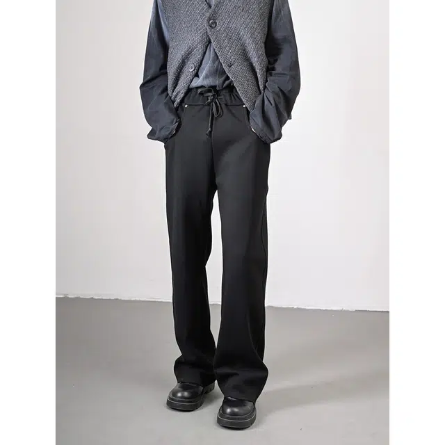 下层基础 重磅加绒舒适百搭宽松卫裤休闲裤 男女同款