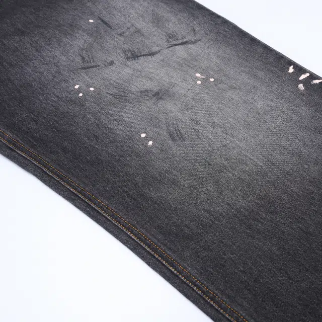 下层基础 宽松直筒阔腿脏染泼墨潮牌牛仔裤 男女同款