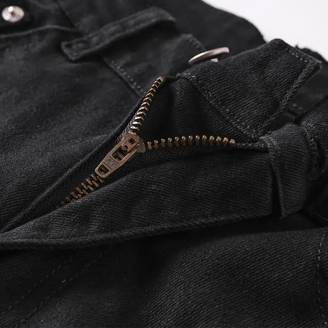 下层基础 美式直筒修身高街弹力潮牌长裤子牛仔裤 男女同款