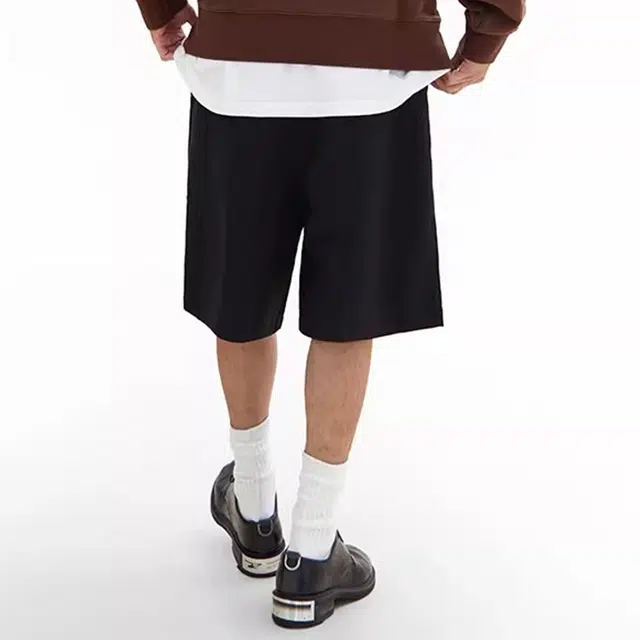 下层基础 经典夏季西裤百搭时尚休闲短裤 男女同款