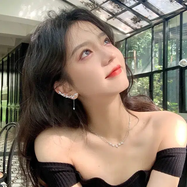 清脆小溪 树叶枝头流苏耳饰温柔甜美轻奢气质高级感小众简约设计清纯少女个性百搭 合金 耳夹 女款