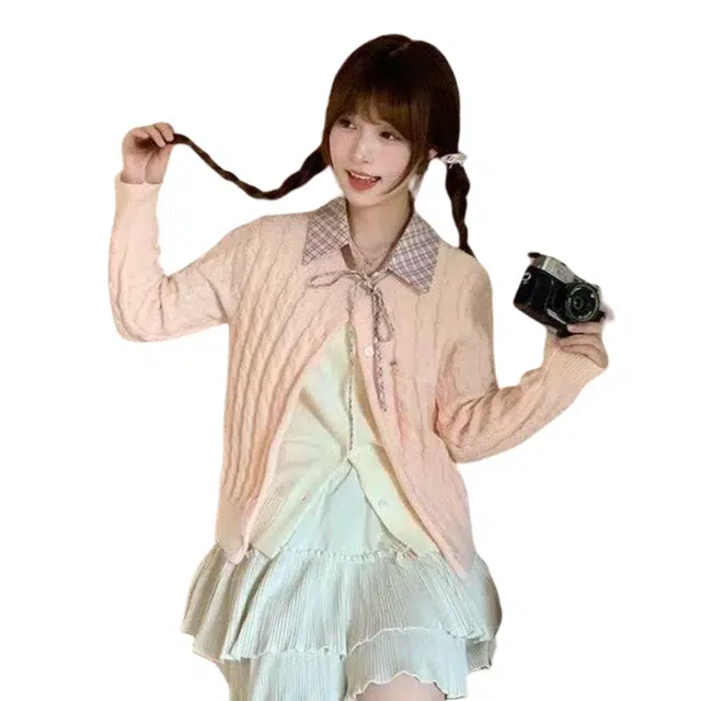 望莱仕 时尚合身适中长袖针织衫 女款