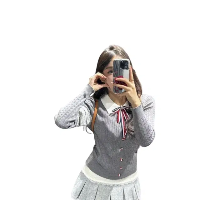 望莱仕 韩系学院秋季减龄辣妹长袖针织衫高腰半身裙名媛气质上衣裙装套装 女款