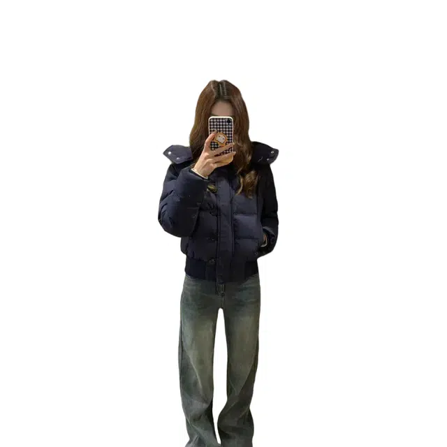 望莱仕 美式高级感连帽毛领外套女冬季设计感加厚短款棉衣棉袄棉服 女款