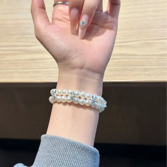 嘉丽兴 表带 苹果适用 仿珍珠材质 时尚仿珍珠表带男女通用