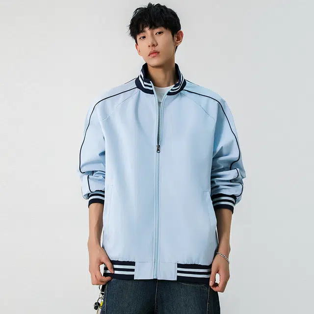 华夏儿女 美式复古潮流百搭运动风棒球服外套夹克 男女同款