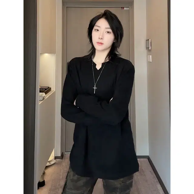 BLACK AT polo T