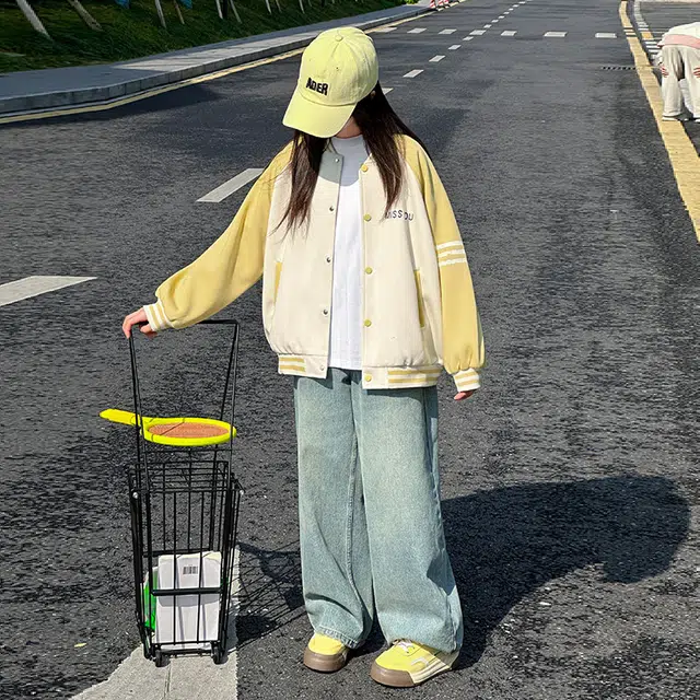 帕兰朵棒球服 女童韩版时髦休闲春日甜美上衣百搭洋气外套 青少年