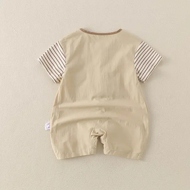 帕兰朵连体衣 新生婴儿衣服夏装男女宝爬服可爱洋气满月百天哈衣夏季薄款