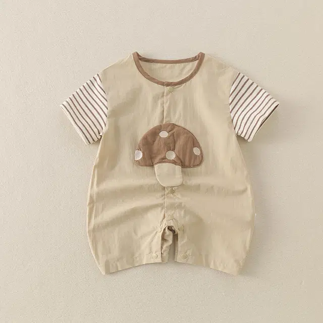 帕兰朵连体衣 新生婴儿衣服夏装男女宝爬服可爱洋气满月百天哈衣夏季薄款