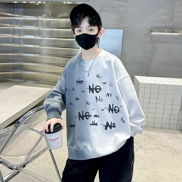 帕兰朵 卫衣 儿童装男童春秋款帅气炸街休闲运动宽松舒适上衣 青少年