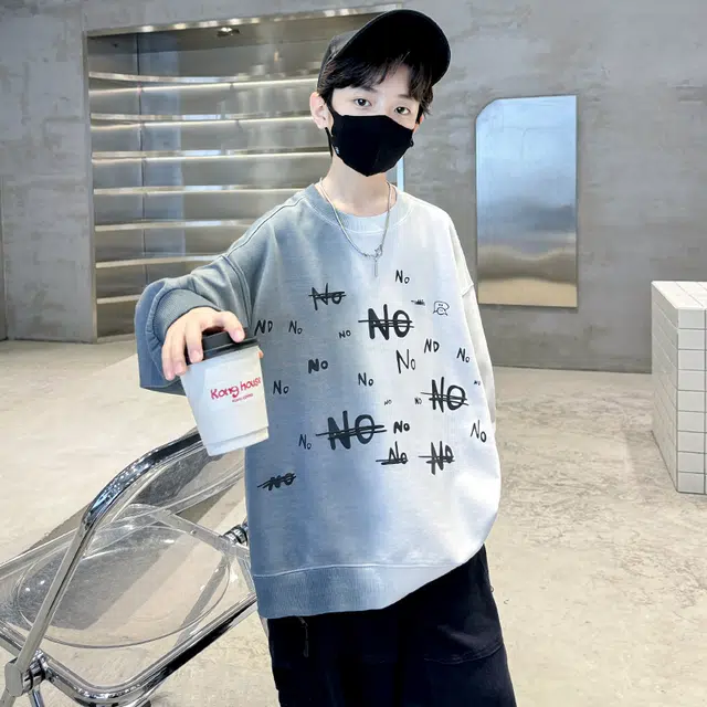 帕兰朵 卫衣 儿童装男童春秋款帅气炸街休闲运动宽松舒适上衣 青少年