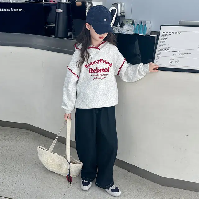 帕兰朵卫衣 潮流时尚百搭休闲运动洋气韩版连帽刺绣上衣 青少年