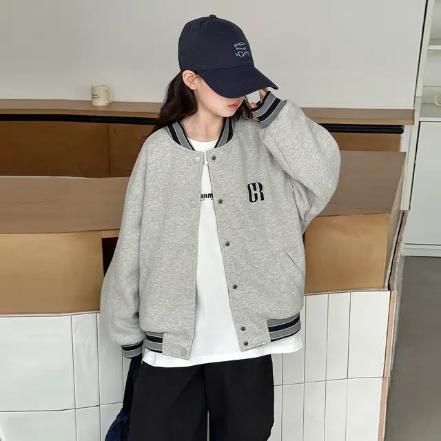 帕兰朵棒球服 女童外套秋季洋气时髦中大童儿童双面穿初中生上衣 青少年