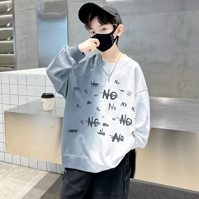 帕兰朵 卫衣 儿童装男童春秋款帅气炸街休闲运动宽松舒适上衣 青少年