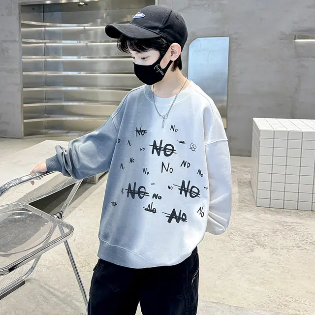 帕兰朵 卫衣 儿童装男童春秋款帅气炸街休闲运动宽松舒适上衣 青少年