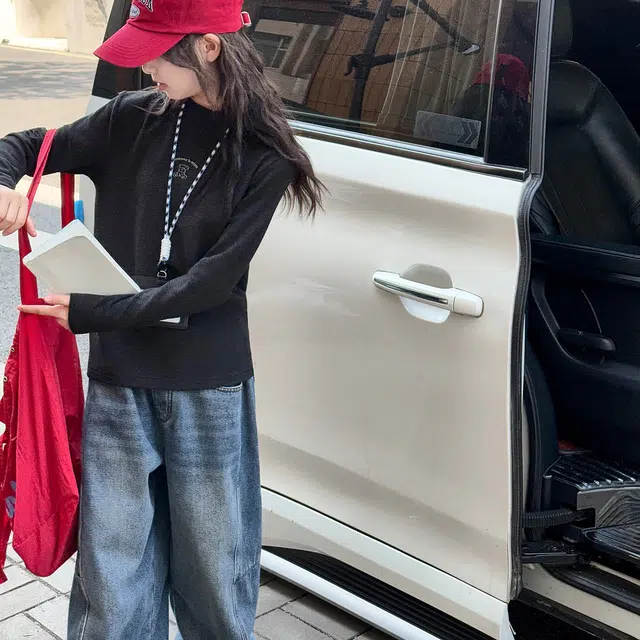 帕兰朵卫衣 女童舒适简约时尚潮流纯色高领磨毛打底衫秋冬装中大童半儿童加厚上衣 儿童款