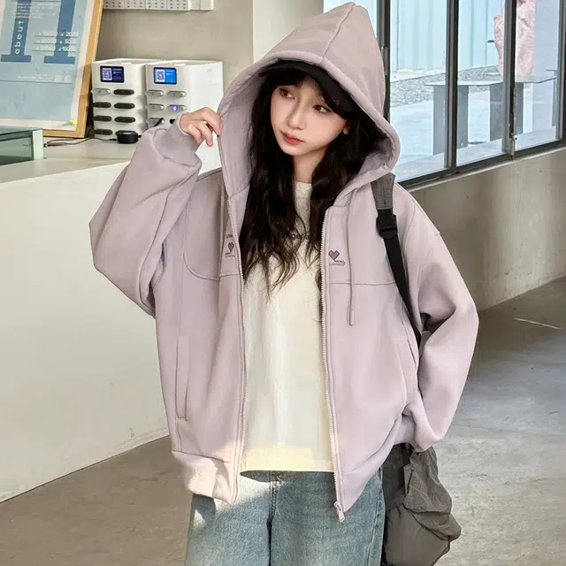 帕兰朵卫衣 女童时尚潮流百搭舒适秋装外套大童春秋款上衣儿童春季连帽衫女孩洋气时髦爱心 青少年